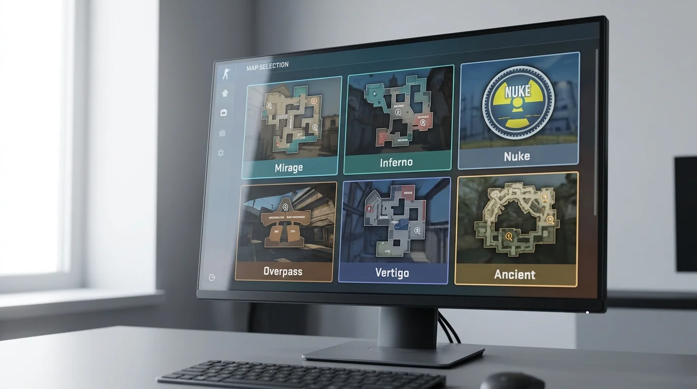 CS2 Map-Pool und Wettmarktübersicht mit verfügbaren Wettarten bei Counter-Strike 2 Turnieren