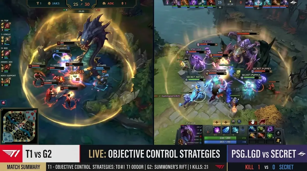 LoL und Dota 2 Live-Wetten: Objektkontrolle als In-Play-Wettsignal bei Baron, Drachen und Roshan