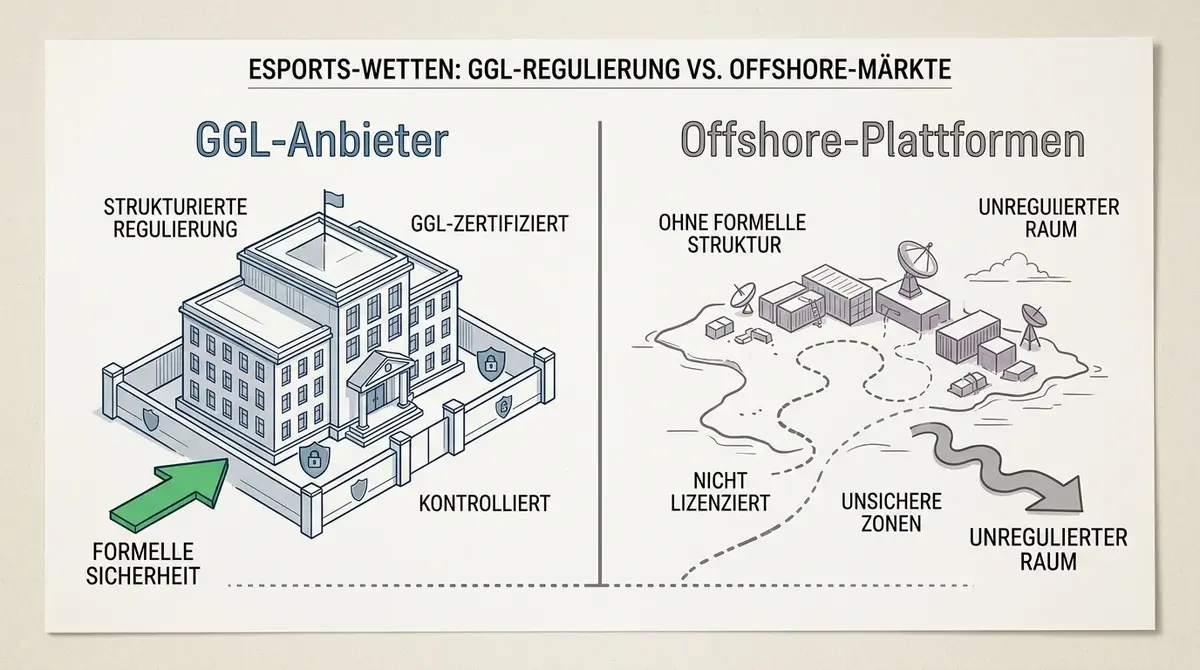 Live-Wetten bei Offshore-Anbietern für Esports: Marktbreite, fehlender Spielerschutz und regulatorische Risiken