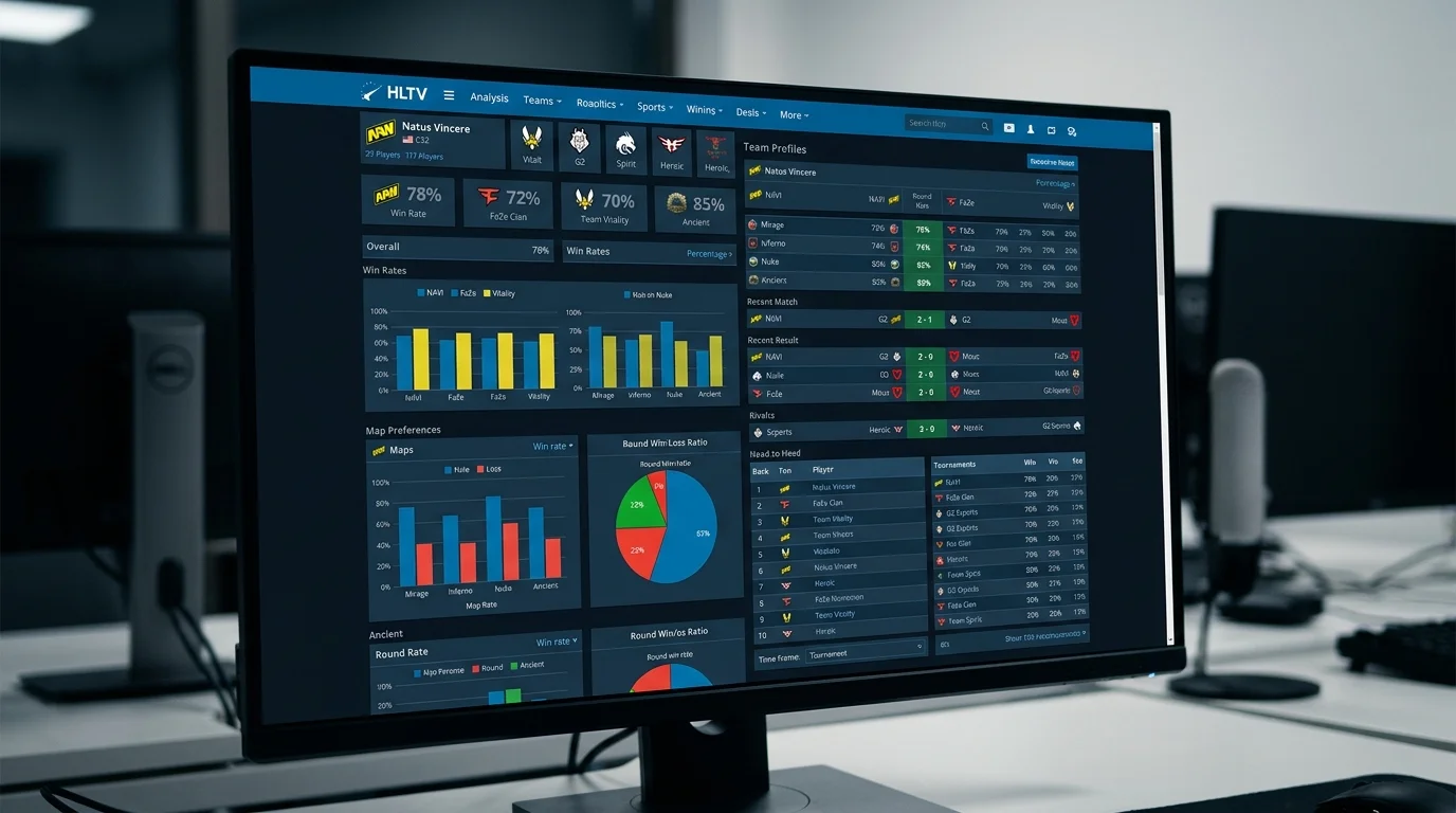 HLTV Statistiken für Esports Quotenvergleich – CS2 Teamdaten als Grundlage für Wettquotenanalyse nutzen