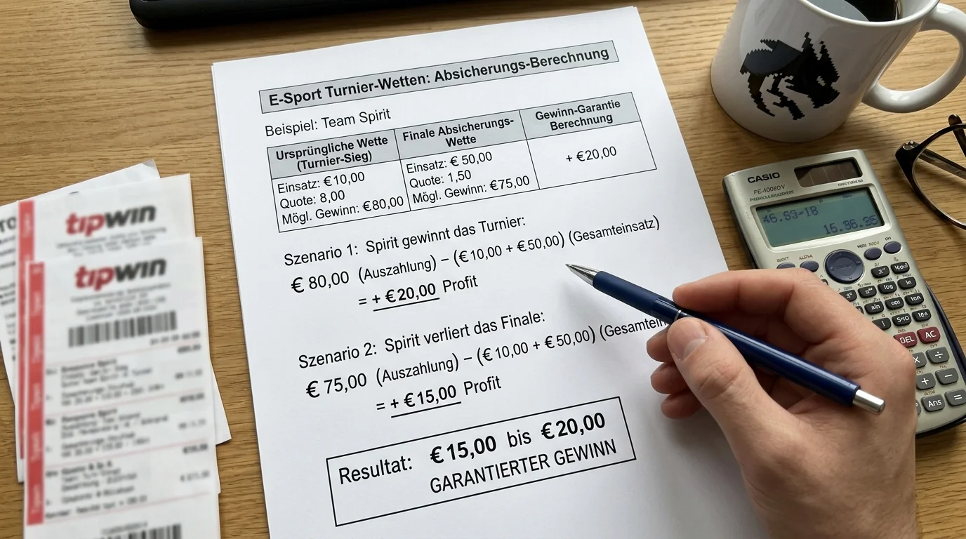 Hedging-Strategie bei Esports Turnierwetten – Absicherung einer Outright-Wette im Turnierfinale