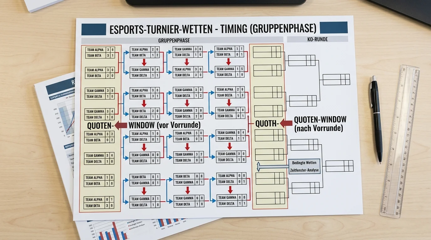 Timing für Esports Turnierwetten – optimaler Einstiegspunkt vor Gruppenphase versus nach Gruppenphase