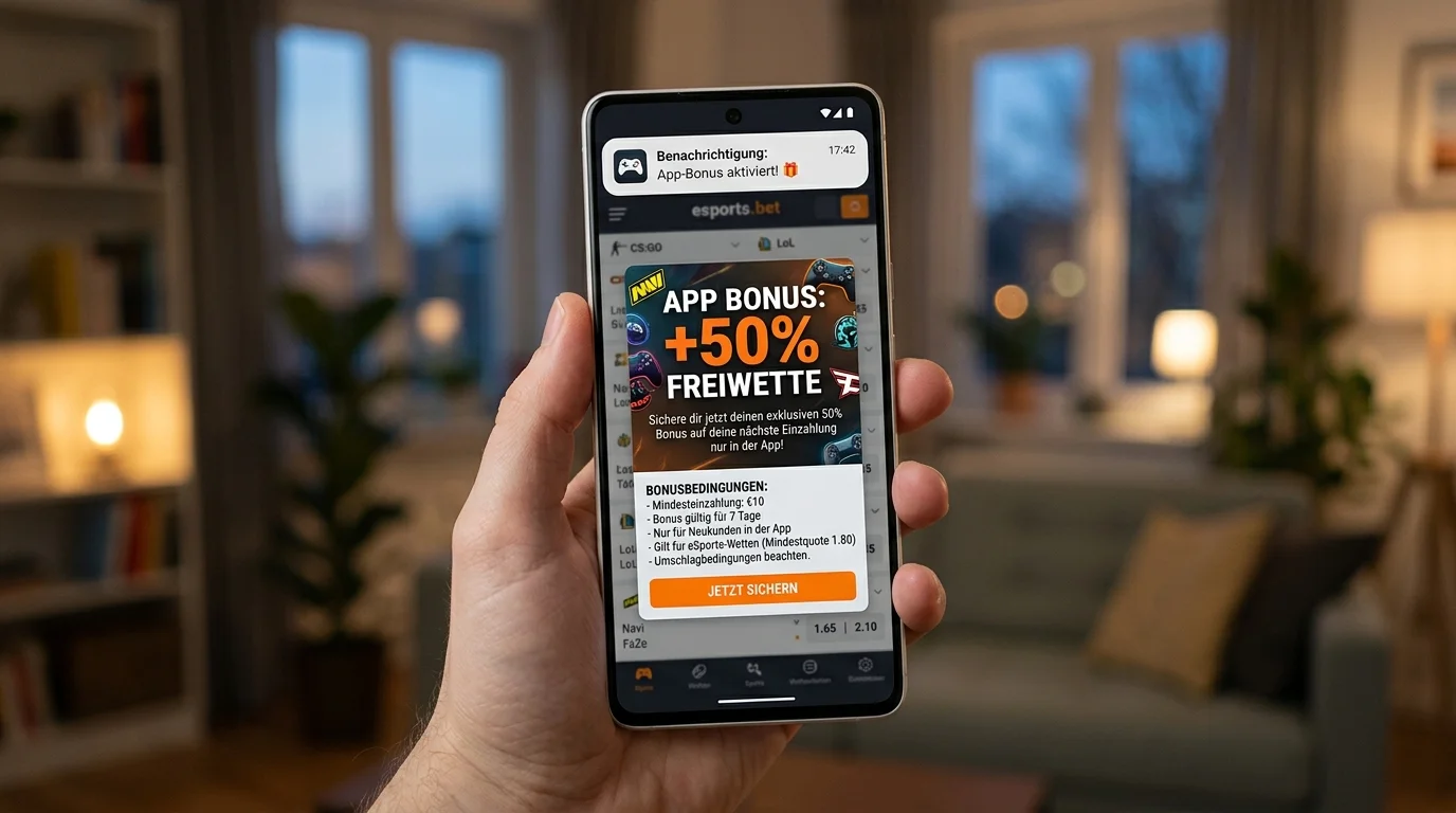 Mobile Bonusangebote Esports Wettanbieter App – App-exklusive Boni und ihre Umsatzbedingungen bewertet