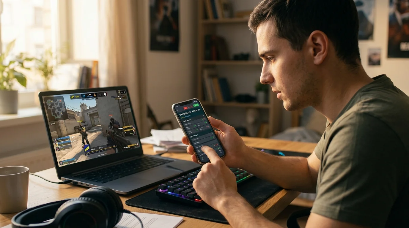 Mobile Esports-Wetten Nutzung – Junge Wetter zwischen 18 und 30 Jahren nutzen Smartphone-Apps für Esport-Wetten