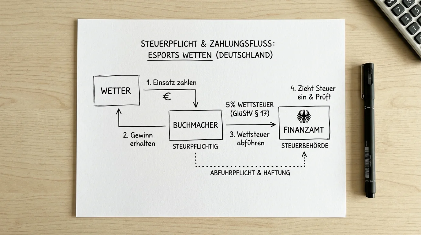 Wer zahlt die Sportwettensteuer in Deutschland Buchmacher als Steuerschuldner erklärt
