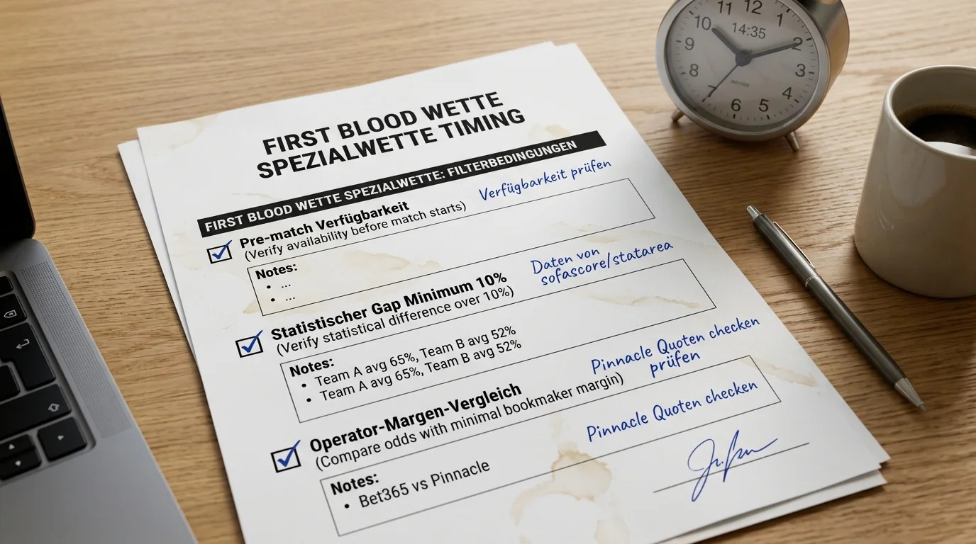 First Blood Spezialwette – optimales Timing und Selektionskriterien für profitable Esport-Wetten