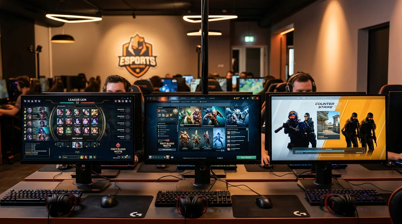 First Blood Wettmarkt im Titelvergleich – Unterschiede zwischen League of Legends, Dota 2 und CS2