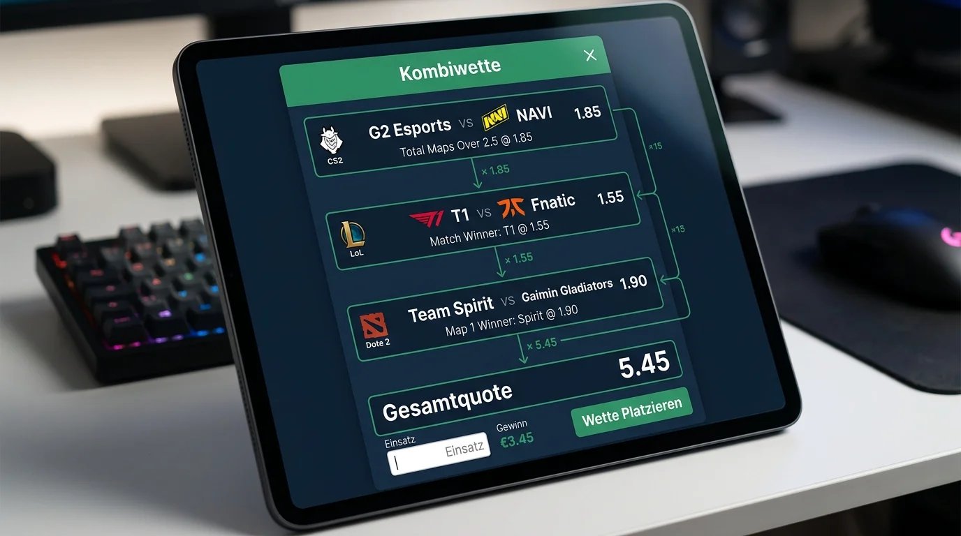 Kombiwetten im Esport – Chancen, Risiken und Umsatzbedingungen für deutsche Esport-Wetter 2026