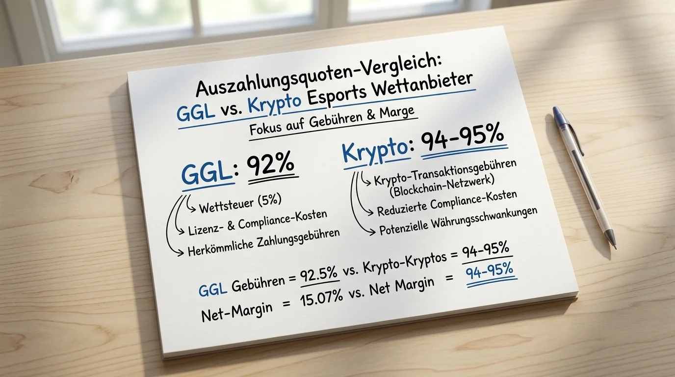 Krypto-Wettanbieter höhere Auszahlungsquoten Esports Kostenstruktur erklärt