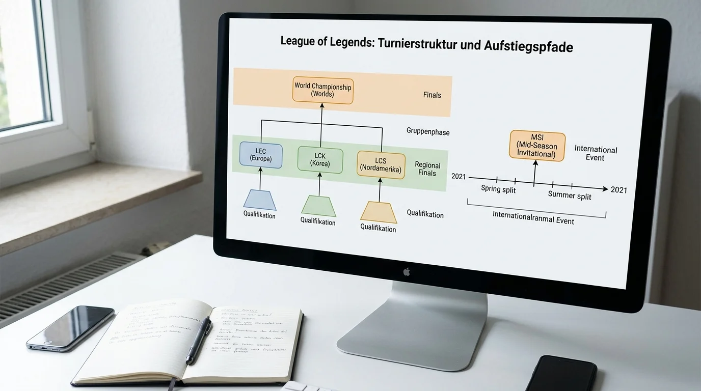 LoL Turnierstruktur – LEC, LCK, Worlds und MSI als Grundlage für League of Legends Wettmärkte