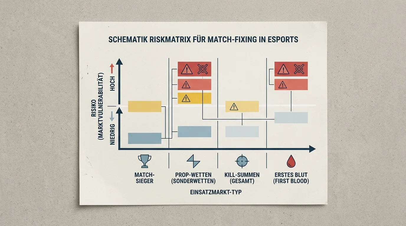 Risikomarkte Match-Fixing Esport Tier-2 Tier-3 CS2 Dota-2 Prop-Märkte Anfälligkeit