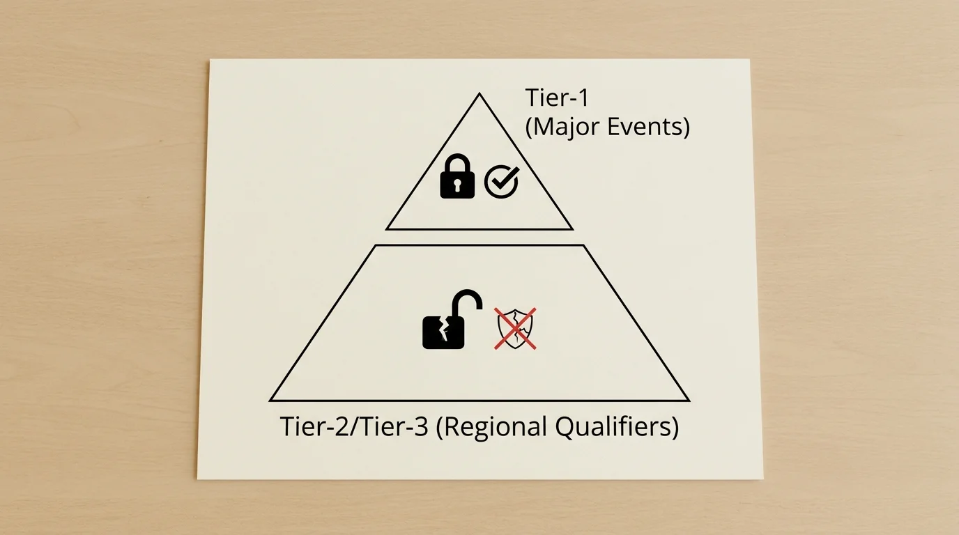 Match-Fixing Risiko Tier-2 Tier-3 Esport Turniere Anfälligkeit für Manipulation erklärt