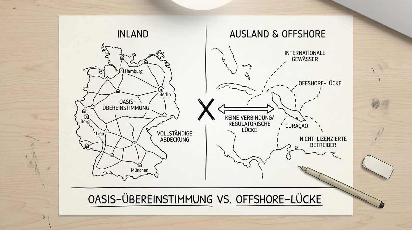 OASIS Spielersperre greift nicht bei Offshore-Anbietern Lücke im deutschen Spielerschutzsystem