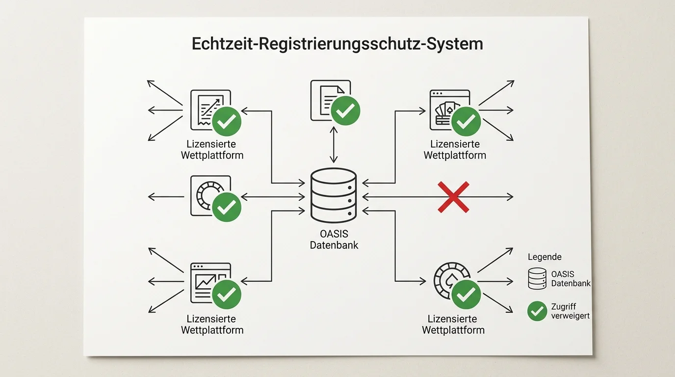 OASIS Registrierungsschutz verhindert neue Spielerkonten bei lizenzierten Esports-Wettanbietern
