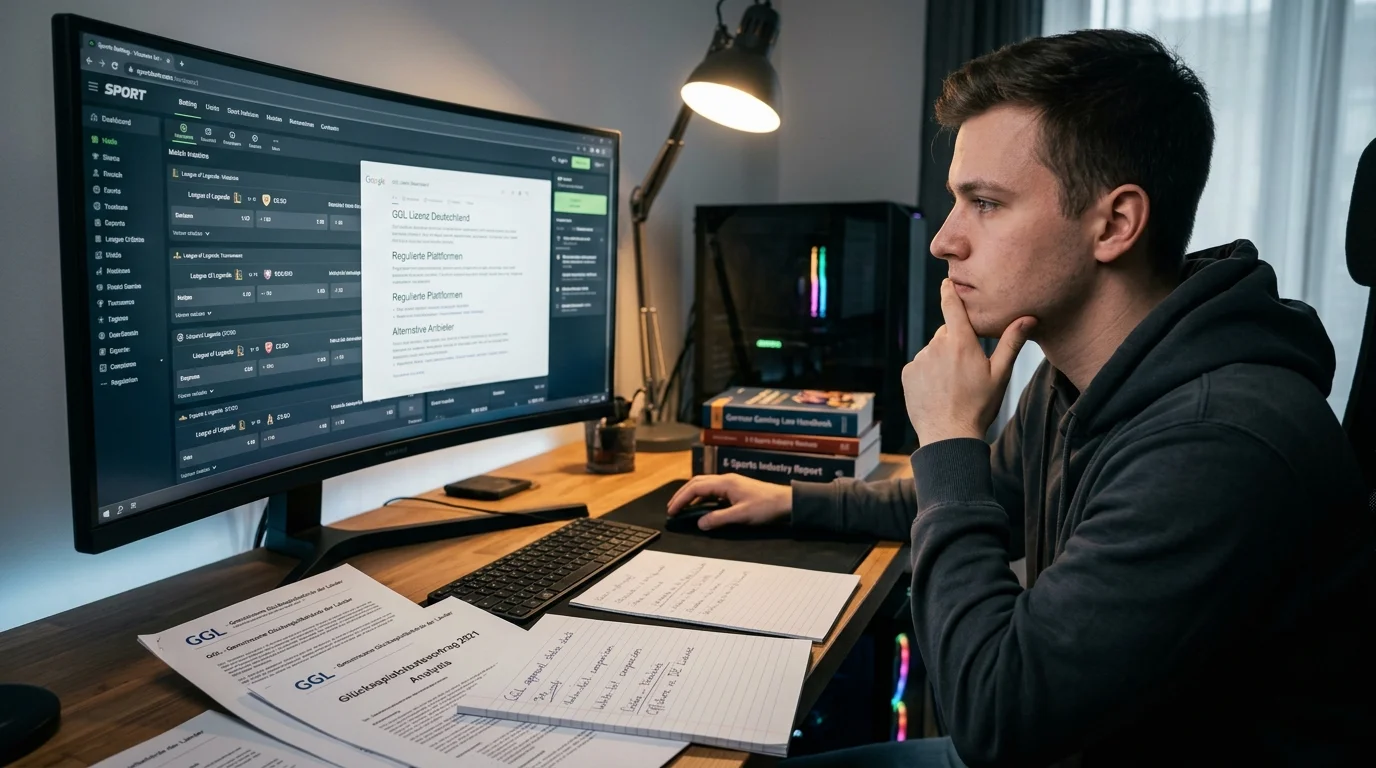 Offshore-Esports-Plattformen und Alternativen für deutsche Esports-Wetter: GGL-lizenzierte Anbieter im Vergleich zu Offshore-Buchmachern