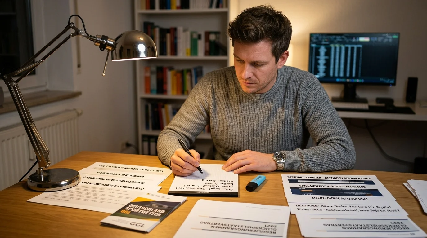 Wechselentscheidung von Offshore-Plattform zu GGL-Anbieter: Rechtslage, Spielerschutz und persönliche Wetterpräferenzen abwägen
