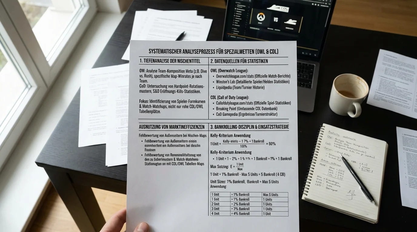 Strategischer Ansatz für Overwatch und CoD Wetten – Marktineffizienz und informierter Wettvorteil bei Nischentiteln