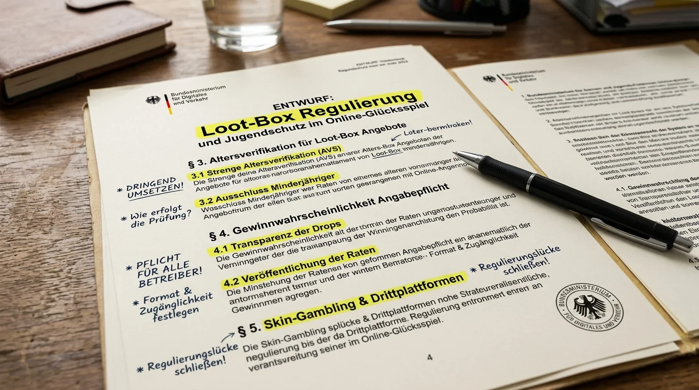 Loot-Box Regulierung Deutschland 2025 – Bundesrat-Resolution Forderungen zu Altersverifikation und Warnhinweisen