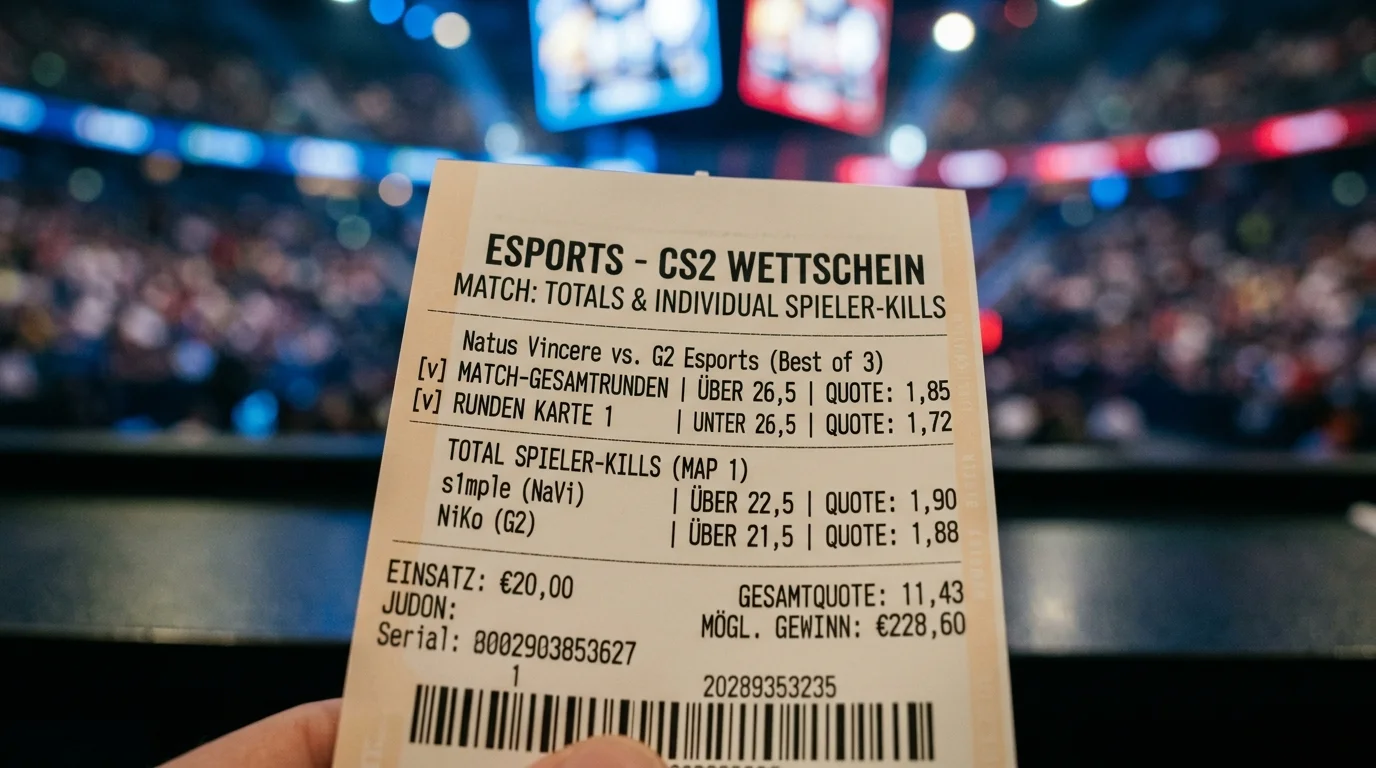 Totals-Wetten im Esport – Über/Unter Runden und Kill-Statistiken auf dem Wettschein