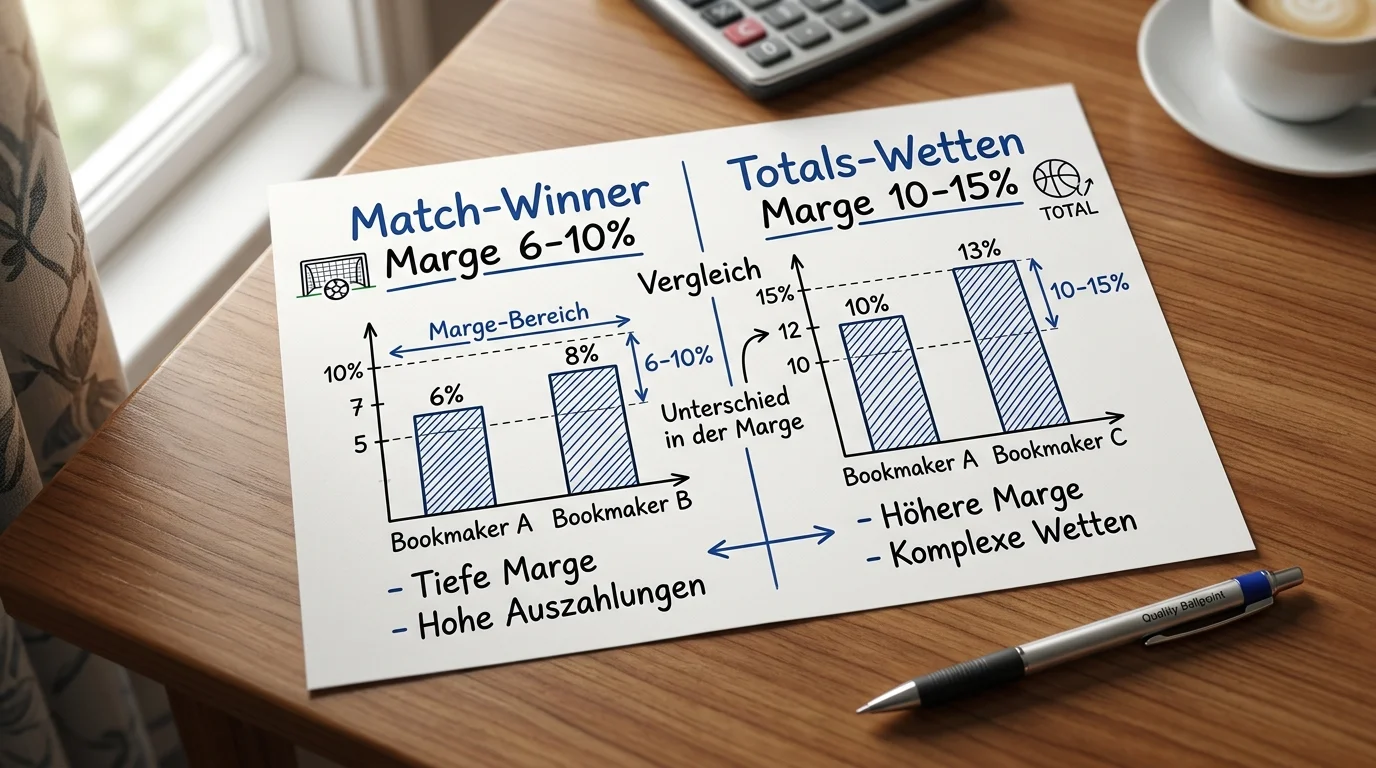 Margenvergleich bei Totals-Wetten im Esport gegenüber Match-Winner-Märkten