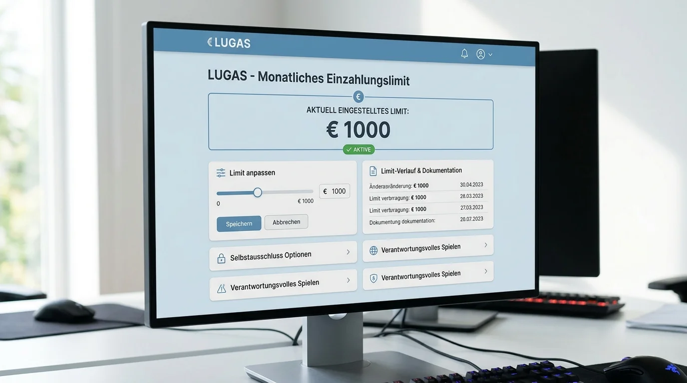 LUGAS-Einzahlungslimit für Esports-Wetter: Monatliche Grenze von 1000 Euro als Selbstschutzmaßnahme